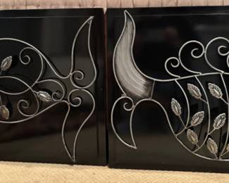 Pair of Metal Art Fish