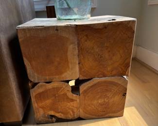 Wood Live Edge Side Table