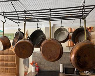 Good Vintage Copper Saucepans