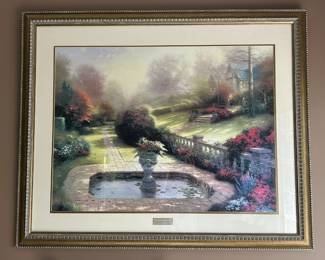 Thomas Kinkade "Garden Beyond Autumn Gate"