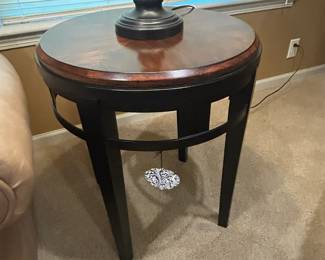 Wood and Metal Accent Table