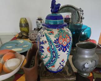 Boch Frères Keramis Vase and tile