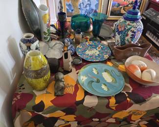 Boch Frères Keramis Vase
Longwy
Sorensen
Van Briggle
Liberty & Co English Tudor
Lisa Larson
Rosenthal
Royal Copenhagen
Legras