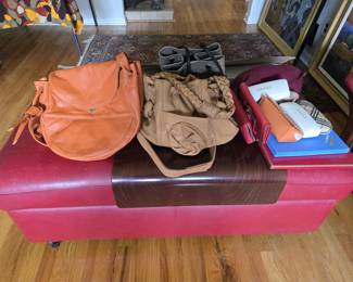 Bags, sun glasses, Ekrones Ottoman