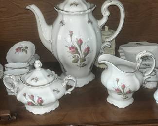 1960s ~Incredible Set of Rosenthal Bone China ~Selb Germany ~ Pompadour ~Moss Rose ~Even includes salts ,peppers & ashtrays !