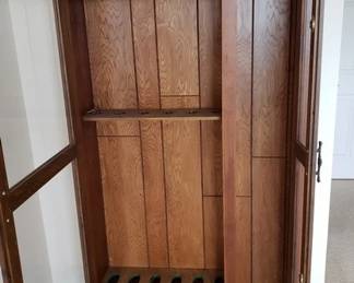 Handmade Gun Display Case Handmade 1970s ~74"T x 38"W x11"D ~ for display only