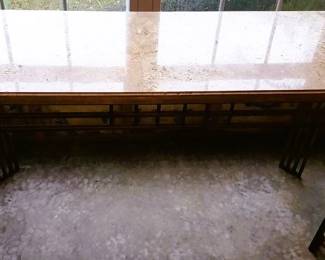 Modern Sofa/Console table Metal & Marble NEW ~ 52"L x 18"W x 30"H