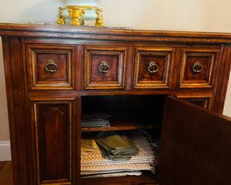 Thomasville Buffet offers lots of storage space