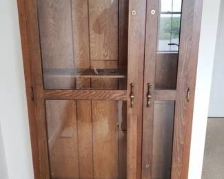 Handmade Gun Display Case Handmade 1970s ~74"T x 38"W x11"D ~ for display only