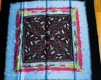 Lowell MA. Historical tribute to textiles ~ Scarf by Janet Lambert Moore ~ 1992 NEW