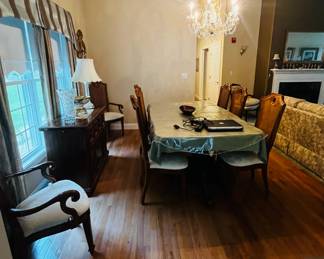 Dining room ~ All for sale except chandelier & shades