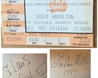 Includes Lee Ann's autograph on the back and a show ticket stub.