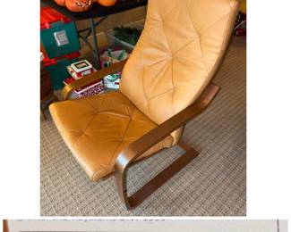 Poang Chair, all leather
