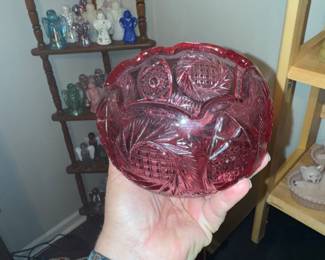 Fenton cranberry bowl