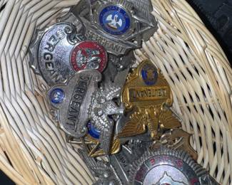 Vintage Retired Louisiana State Police badges