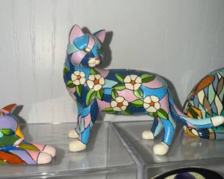 Purr-felt Reflections of Tiffany DOGWOOD kitty