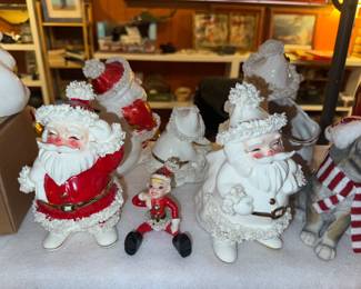Vintage Inarco Spaghetti Santas