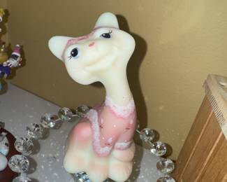 Fenton Burmese Satin uranium Alley Cat