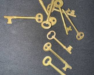 Brass skeleton keys