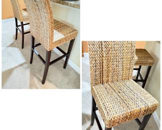 Rattan bar stools