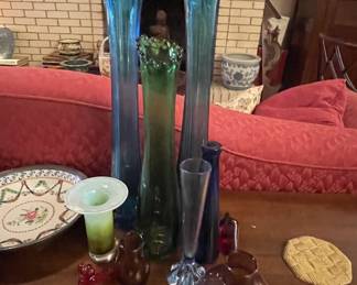 Art glass and Flung Vases