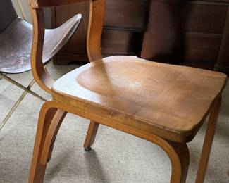 Vintage Mid Century Modern Thonet Plywood Chairs (Set of 4)