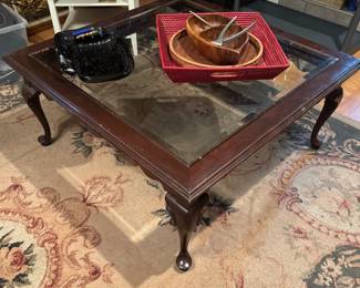 Ethan Allen coffee table and matching end tables