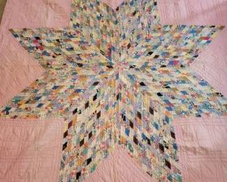 Antique patchwork star quilt