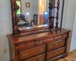 Vintage dresser and mirror