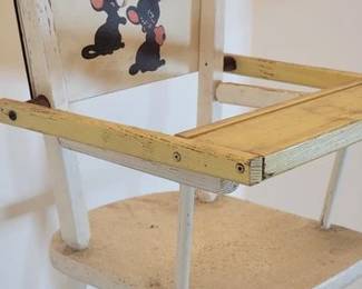 Vintage child's doll high chair