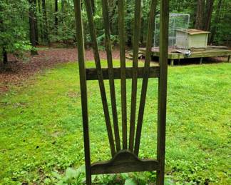 Wood trellis