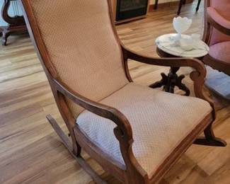 Vintage upholstered rocker
