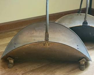 Brass fireplace log holders