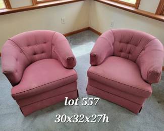 Pair of club chairs made by Earls of High Point, NC