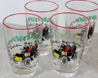 Libbey 1950s Cadillac glasses