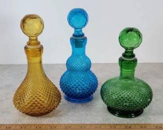 Vintage Italy glass decanters