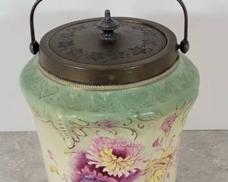 Antique Royal Essex biscuit jar
