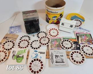 Vintage View-Masters and reels, many are Disney
