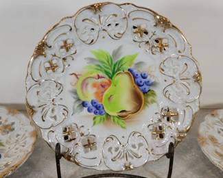 Lefton hand painted plates