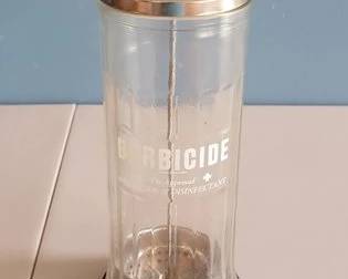 Vintage Barbicide container