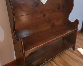 Wood bench