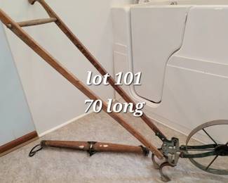Plant Jr. plow and antique yoke