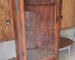 Handmade pine gun cabinet