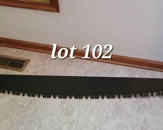 Antique cross cut saw