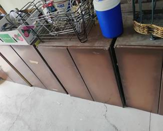 METAL CABINETS TOP AND BOTTOM