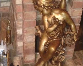 LARGE HEAVY STATUE