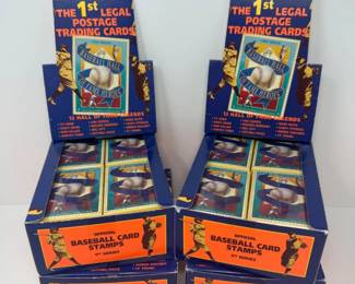 64 1stEditionBaseballHallofFameHeroPostalStamps24PackDisplays