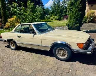 1 1979MercedesBenz450SLCoupeButtercreamYellowCognacInterior