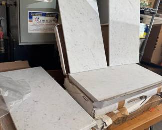 138 30LargeCarraraWhiteHonedMarbleSlabs1224BulkLot