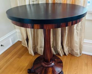 26 Heavy26RoundStoneTopPedestalTableonSolidWoodBase